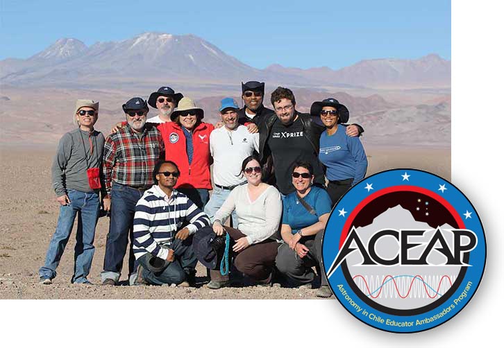 ACEAP: Astronomy in Chile Educator Ambassadors Program with group photo
