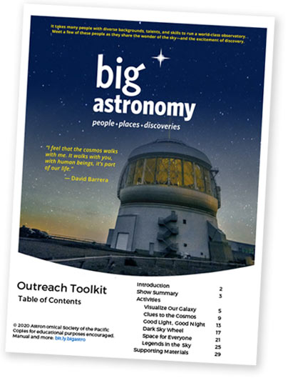Manual del kit de herramientas de gran alcance sobre astronomía